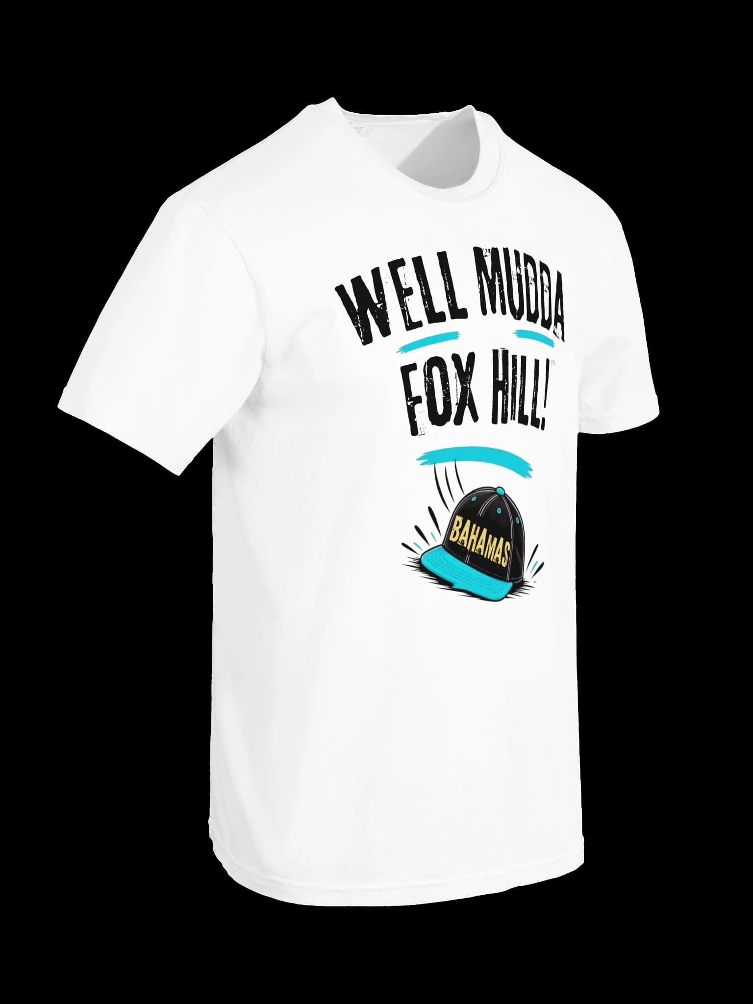 Well Mudda Fox Hill!™ "The Bahamas Cap Tee" (White)