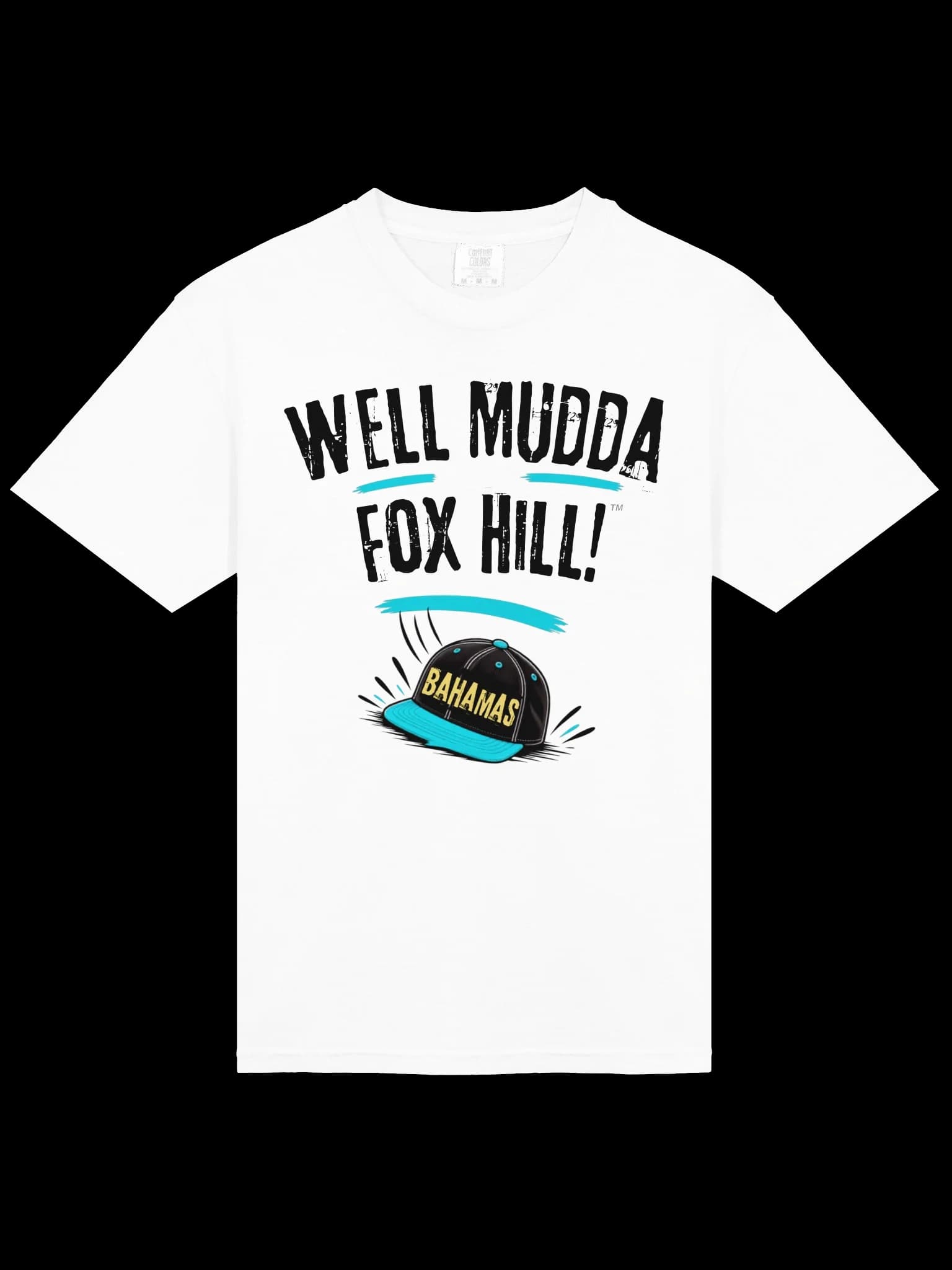 Well Mudda Fox Hill!™ "The Bahamas Cap Tee" (White)